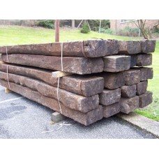 Reclaimed Hardwood Railway Sleepers 250mm x 150mm x 2.6m Reclaimed Hardwood Railway Sleepers 250mm x 150mm x 2.6m